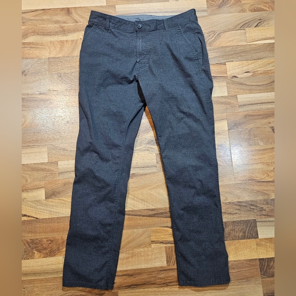 Prana Breathe Straight Fit Pants Men’s 33 Gray Organic Cotton Blend - Picture 4 of 10